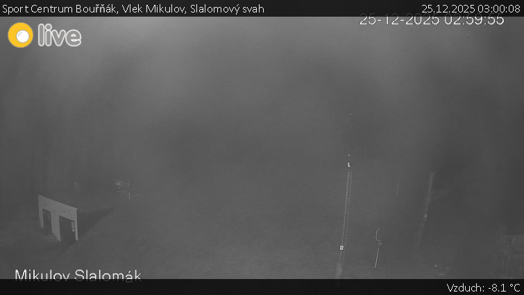Sport Centrum Bouřňák - Vlek Mikulov, Slalomový svah - 25.12.2025 v 03:00