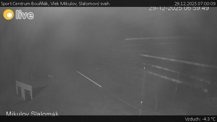 Sport Centrum Bouřňák - Vlek Mikulov, Slalomový svah - 29.12.2025 v 07:00