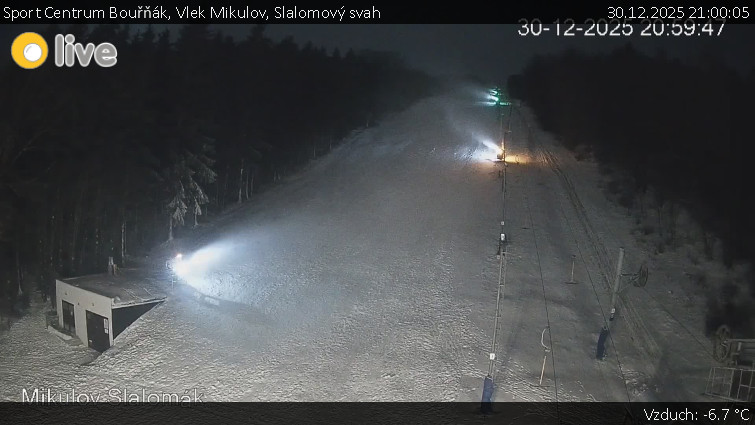 Sport Centrum Bouřňák - Vlek Mikulov, Slalomový svah - 30.12.2025 v 21:00