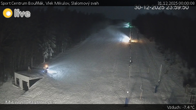 Sport Centrum Bouřňák - Vlek Mikulov, Slalomový svah - 31.12.2025 v 00:00