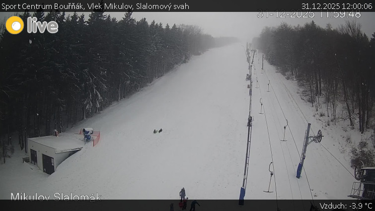 Sport Centrum Bouřňák - Vlek Mikulov, Slalomový svah - 31.12.2025 v 12:00