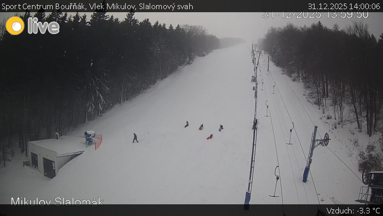 Sport Centrum Bouřňák - Vlek Mikulov, Slalomový svah - 31.12.2025 v 14:00