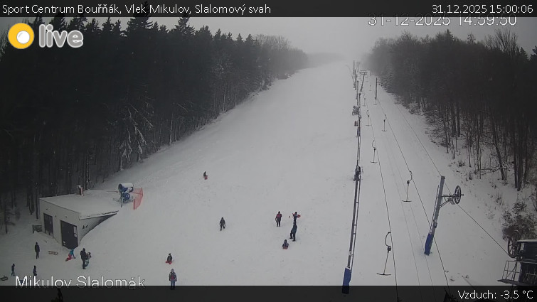 Sport Centrum Bouřňák - Vlek Mikulov, Slalomový svah - 31.12.2025 v 15:00
