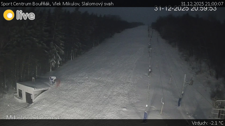 Sport Centrum Bouřňák - Vlek Mikulov, Slalomový svah - 31.12.2025 v 21:00