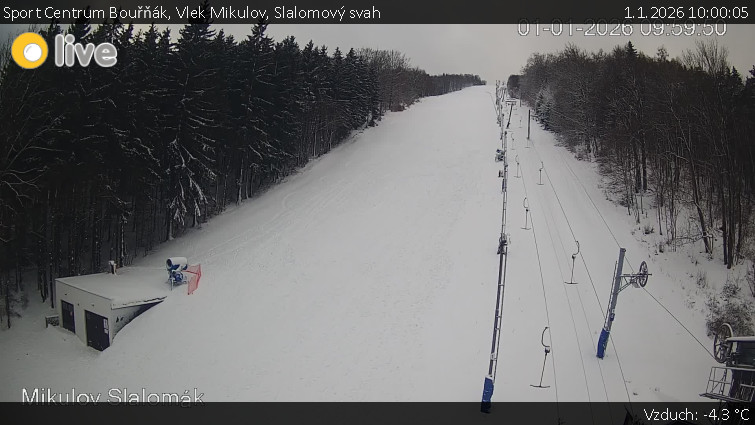 Sport Centrum Bouřňák - Vlek Mikulov, Slalomový svah - 1.1.2026 v 10:00
