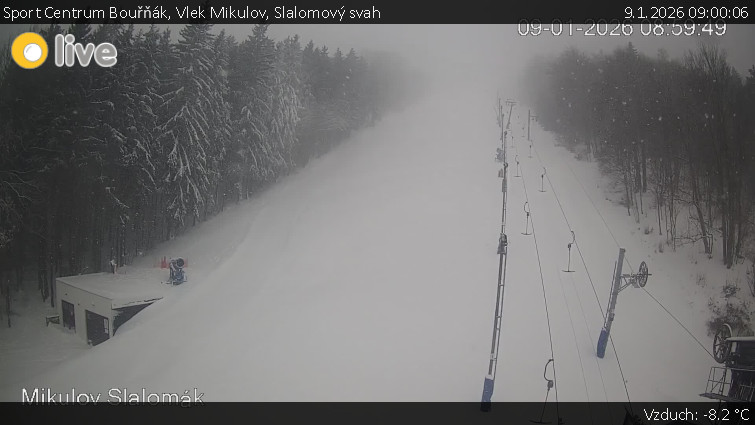 Sport Centrum Bouřňák - Vlek Mikulov, Slalomový svah - 9.1.2026 v 09:00