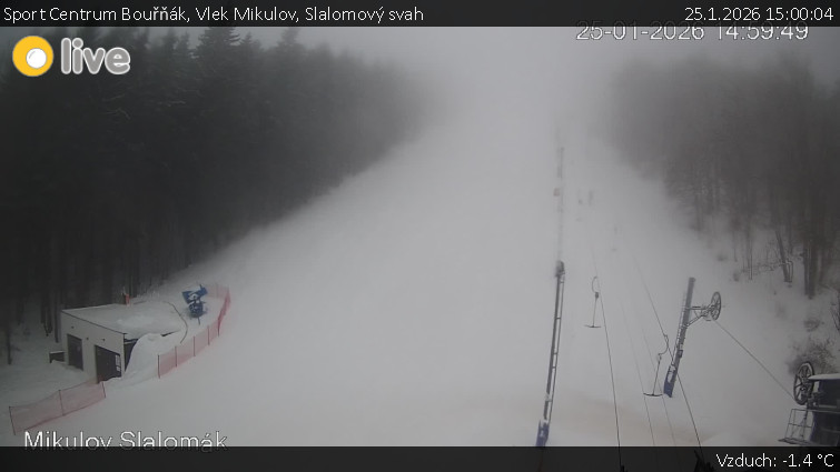 Sport Centrum Bouřňák - Vlek Mikulov, Slalomový svah - 25.1.2026 v 15:00