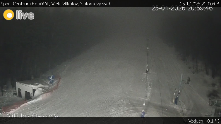 Sport Centrum Bouřňák - Vlek Mikulov, Slalomový svah - 25.1.2026 v 21:00