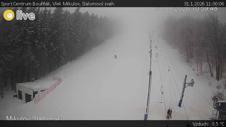 Sport Centrum Bouřňák - Vlek Mikulov, Slalomový svah - 31.1.2026 v 11:00