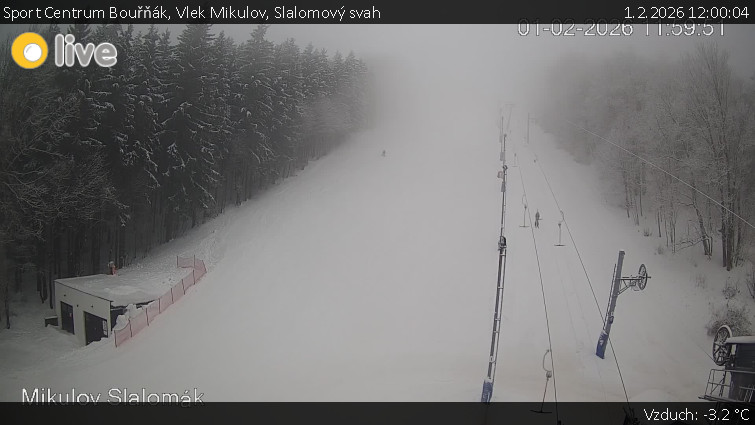 Sport Centrum Bouřňák - Vlek Mikulov, Slalomový svah - 1.2.2026 v 12:00
