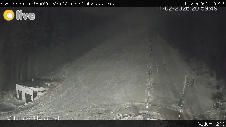 Sport Centrum Bouřňák - Vlek Mikulov, Slalomový svah - 11.2.2026 v 21:00