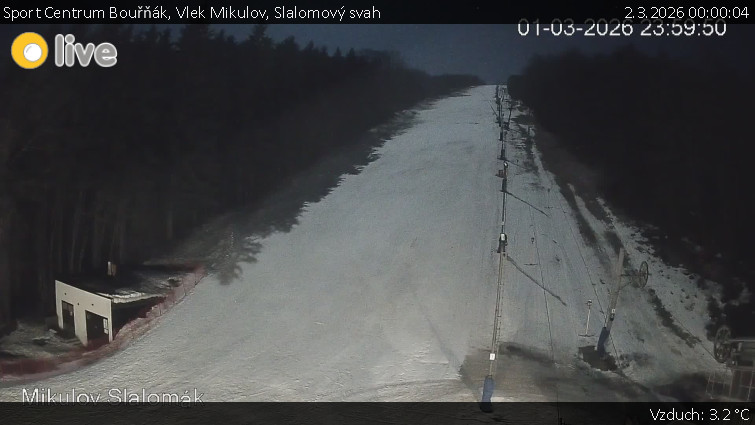 Sport Centrum Bouřňák - Vlek Mikulov, Slalomový svah - 2.3.2026 v 00:00