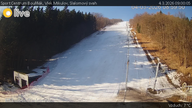 Sport Centrum Bouřňák - Vlek Mikulov, Slalomový svah - 4.3.2026 v 09:00