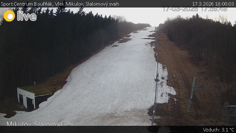 Sport Centrum Bouřňák - Vlek Mikulov, Slalomový svah - 17.3.2026 v 18:00