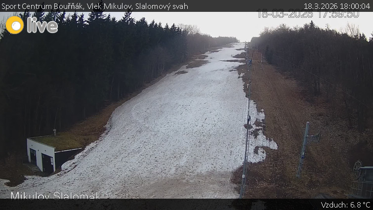 Sport Centrum Bouřňák - Vlek Mikulov, Slalomový svah - 18.3.2026 v 18:00