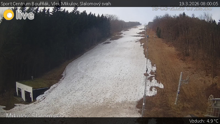 Sport Centrum Bouřňák - Vlek Mikulov, Slalomový svah - 19.3.2026 v 08:00