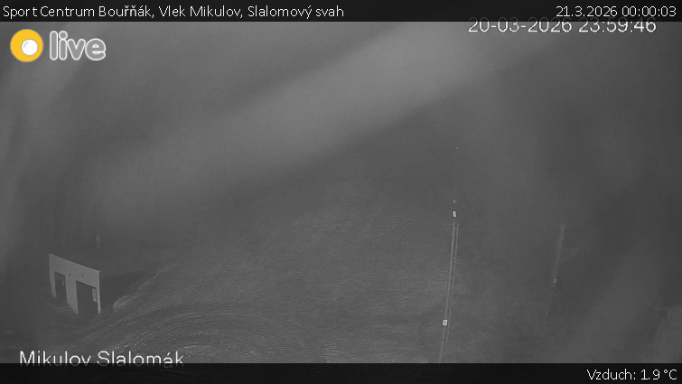 Sport Centrum Bouřňák - Vlek Mikulov, Slalomový svah - 21.3.2026 v 00:00