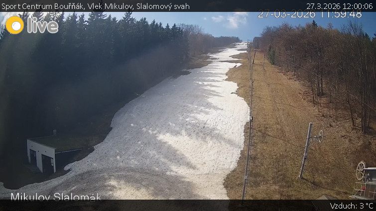 Sport Centrum Bouřňák - Vlek Mikulov, Slalomový svah - 27.3.2026 v 12:00