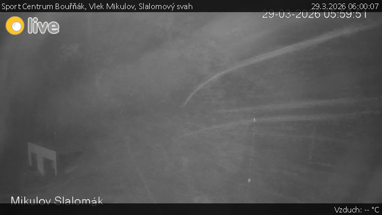 Sport Centrum Bouřňák - Vlek Mikulov, Slalomový svah - 29.3.2026 v 06:00