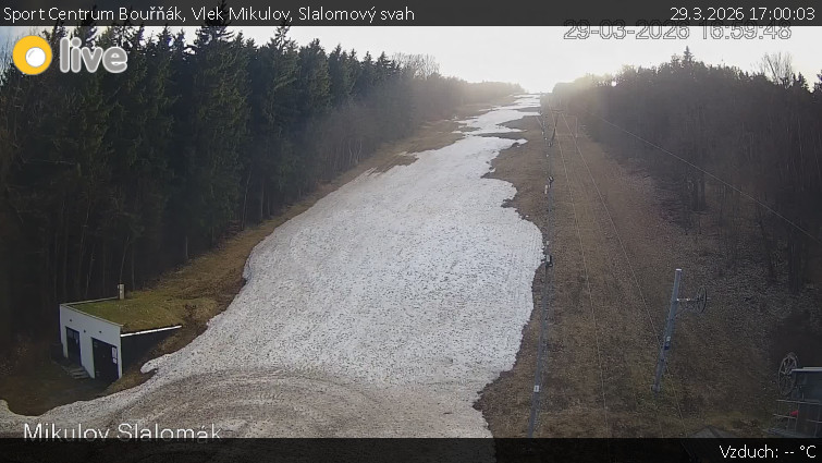 Sport Centrum Bouřňák - Vlek Mikulov, Slalomový svah - 29.3.2026 v 17:00