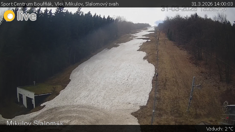 Sport Centrum Bouřňák - Vlek Mikulov, Slalomový svah - 31.3.2026 v 14:00