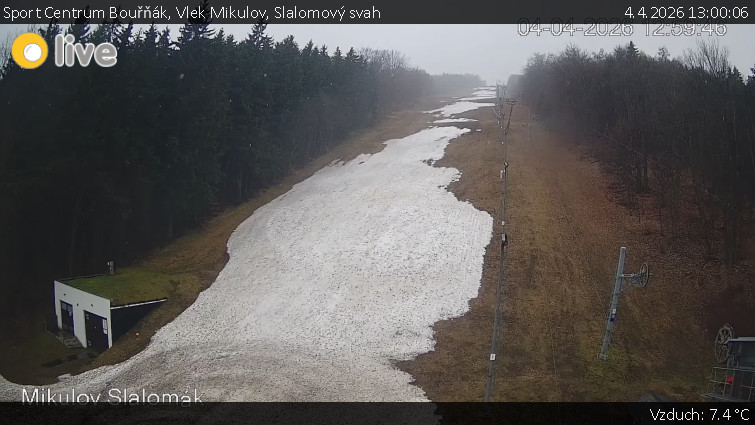Sport Centrum Bouřňák - Vlek Mikulov, Slalomový svah - 4.4.2026 v 13:00