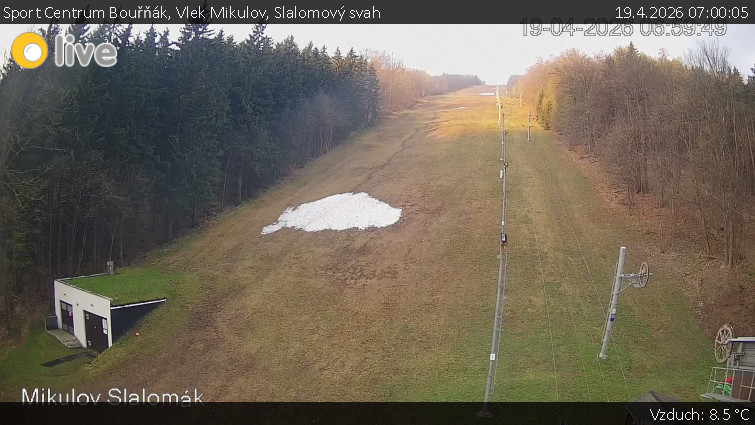 Sport Centrum Bouřňák - Vlek Mikulov, Slalomový svah - 19.4.2026 v 07:00