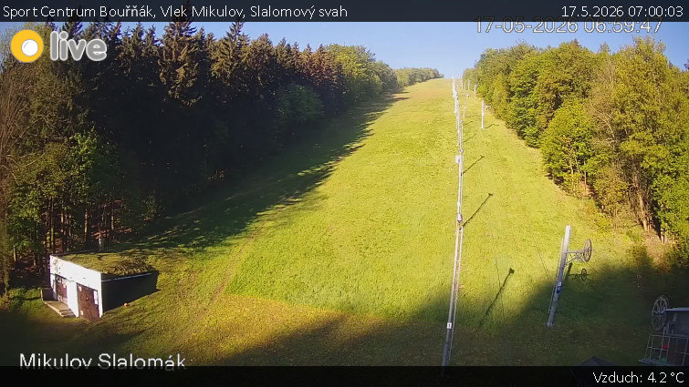 Sport Centrum Bouřňák - Vlek Mikulov, Slalomový svah - 17.5.2026 v 07:00