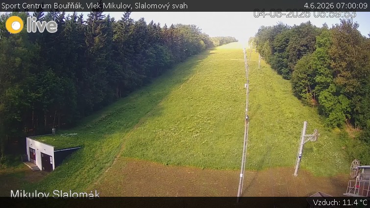 Sport Centrum Bouřňák - Vlek Mikulov, Slalomový svah - 4.6.2026 v 07:00