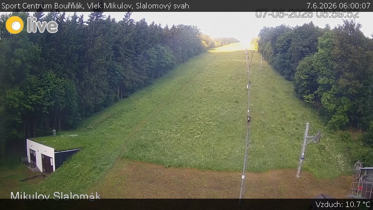 Sport Centrum Bouřňák - Vlek Mikulov, Slalomový svah - 7.6.2026 v 06:00
