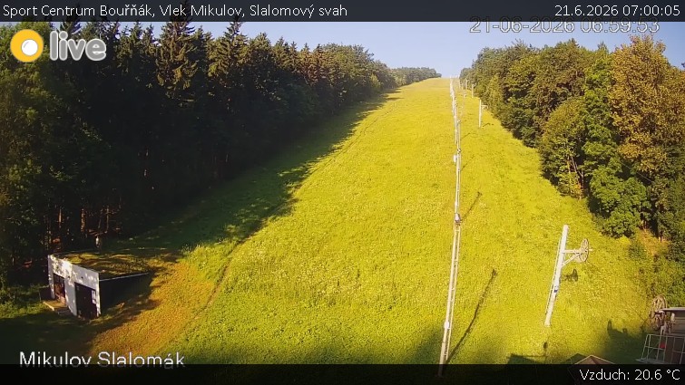 Sport Centrum Bouřňák - Vlek Mikulov, Slalomový svah - 21.6.2026 v 07:00