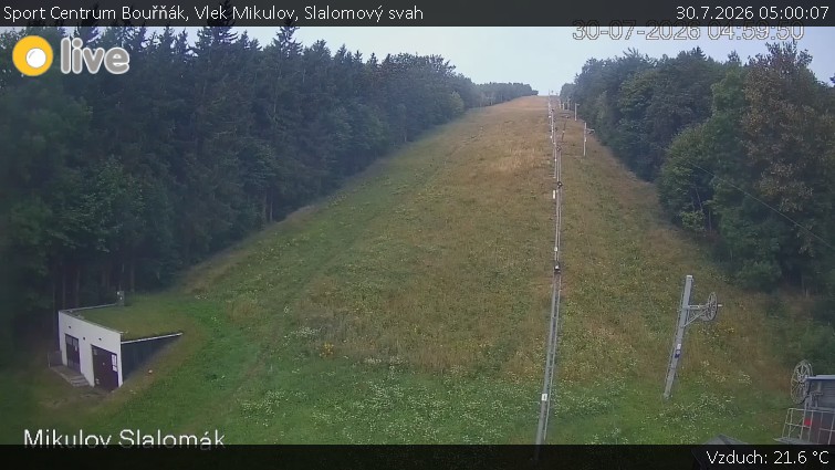Sport Centrum Bouřňák - Vlek Mikulov, Slalomový svah - 30.7.2026 v 05:00