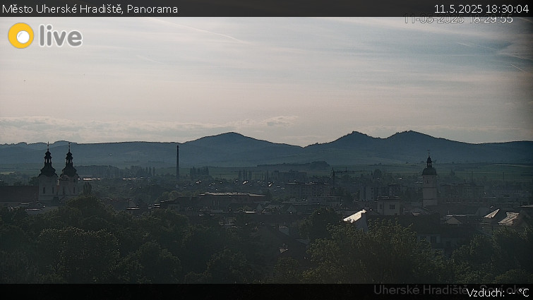 Město Uherské Hradiště - Panorama - 11.5.2025 v 18:30 Město Uherské Hradiště - Panorama - 11.5.2025 v 18:30