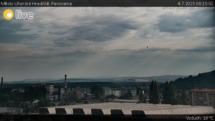 Město Uherské Hradiště - Panorama - 4.7.2025 v 08:15 Město Uherské Hradiště - Panorama - 4.7.2025 v 08:15