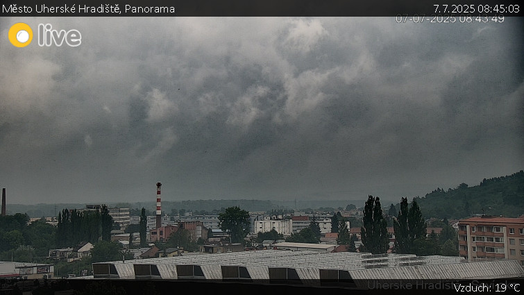 Město Uherské Hradiště - Panorama - 7.7.2025 v 08:45 Město Uherské Hradiště - Panorama - 7.7.2025 v 08:45