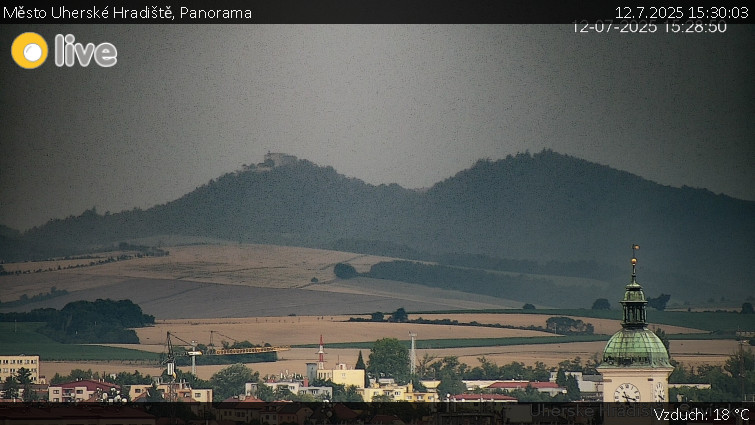 Město Uherské Hradiště - Panorama - 12.7.2025 v 15:30 Město Uherské Hradiště - Panorama - 12.7.2025 v 15:30