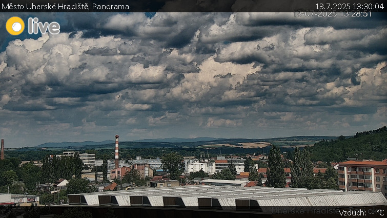 Město Uherské Hradiště - Panorama - 13.7.2025 v 13:30 Město Uherské Hradiště - Panorama - 13.7.2025 v 13:30