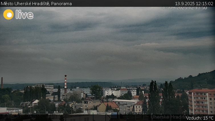 Město Uherské Hradiště - Panorama - 13.9.2025 v 12:15 Město Uherské Hradiště - Panorama - 13.9.2025 v 12:15