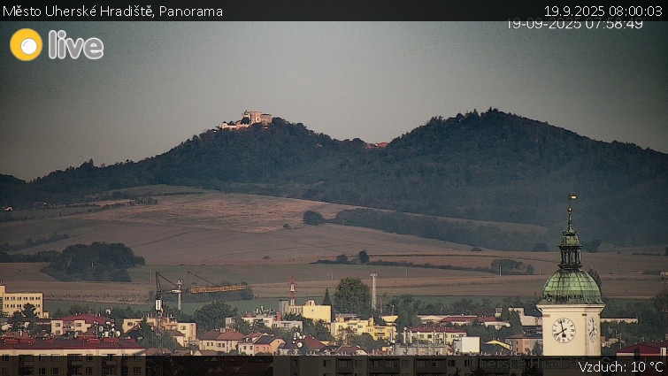 Město Uherské Hradiště - Panorama - 19.9.2025 v 08:00 Město Uherské Hradiště - Panorama - 19.9.2025 v 08:00