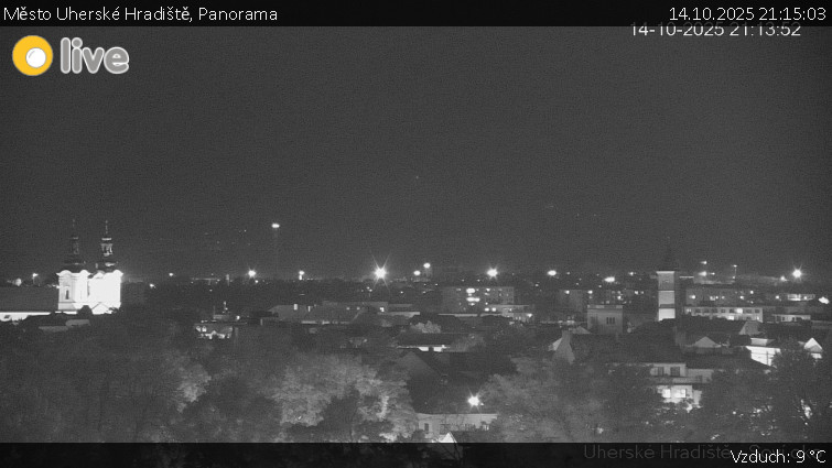 Město Uherské Hradiště - Panorama - 14.10.2025 v 21:15 Město Uherské Hradiště - Panorama - 14.10.2025 v 21:15