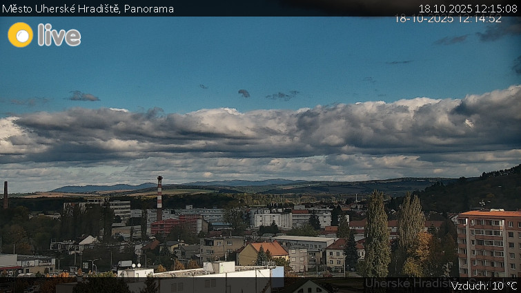 Město Uherské Hradiště - Panorama - 18.10.2025 v 12:15 Město Uherské Hradiště - Panorama - 18.10.2025 v 12:15