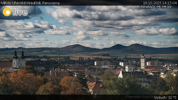Město Uherské Hradiště - Panorama - 18.10.2025 v 14:15 Město Uherské Hradiště - Panorama - 18.10.2025 v 14:15