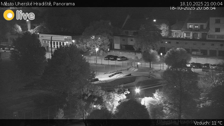 Město Uherské Hradiště - Panorama - 18.10.2025 v 21:00 Město Uherské Hradiště - Panorama - 18.10.2025 v 21:00