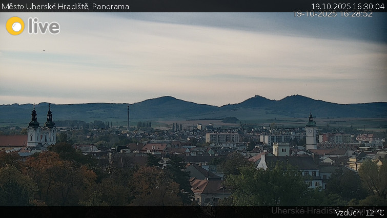 Město Uherské Hradiště - Panorama - 19.10.2025 v 16:30 Město Uherské Hradiště - Panorama - 19.10.2025 v 16:30
