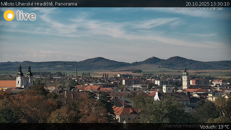 Město Uherské Hradiště - Panorama - 20.10.2025 v 13:30 Město Uherské Hradiště - Panorama - 20.10.2025 v 13:30