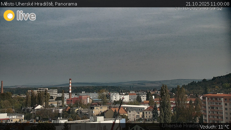 Město Uherské Hradiště - Panorama - 21.10.2025 v 11:00 Město Uherské Hradiště - Panorama - 21.10.2025 v 11:00