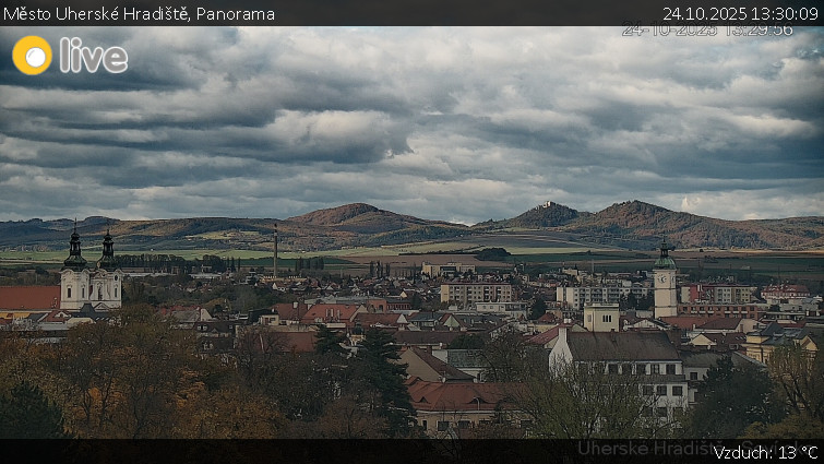 Město Uherské Hradiště - Panorama - 24.10.2025 v 13:30 Město Uherské Hradiště - Panorama - 24.10.2025 v 13:30