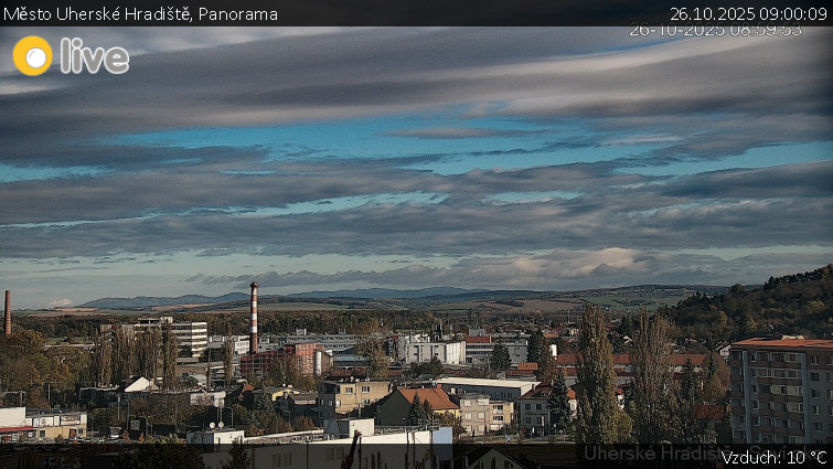 Město Uherské Hradiště - Panorama - 26.10.2025 v 09:00 Město Uherské Hradiště - Panorama - 26.10.2025 v 09:00