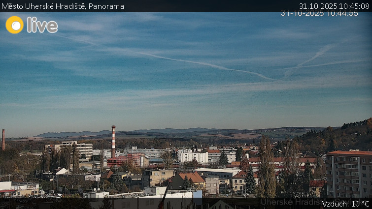 Město Uherské Hradiště - Panorama - 31.10.2025 v 10:45 Město Uherské Hradiště - Panorama - 31.10.2025 v 10:45
