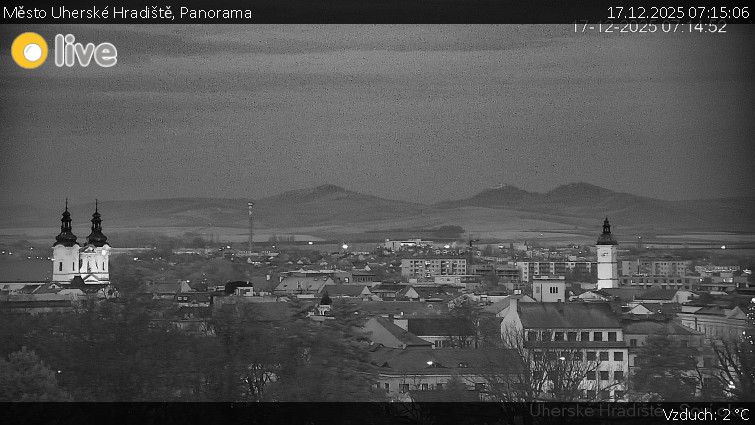 Město Uherské Hradiště - Panorama - 17.12.2025 v 07:15